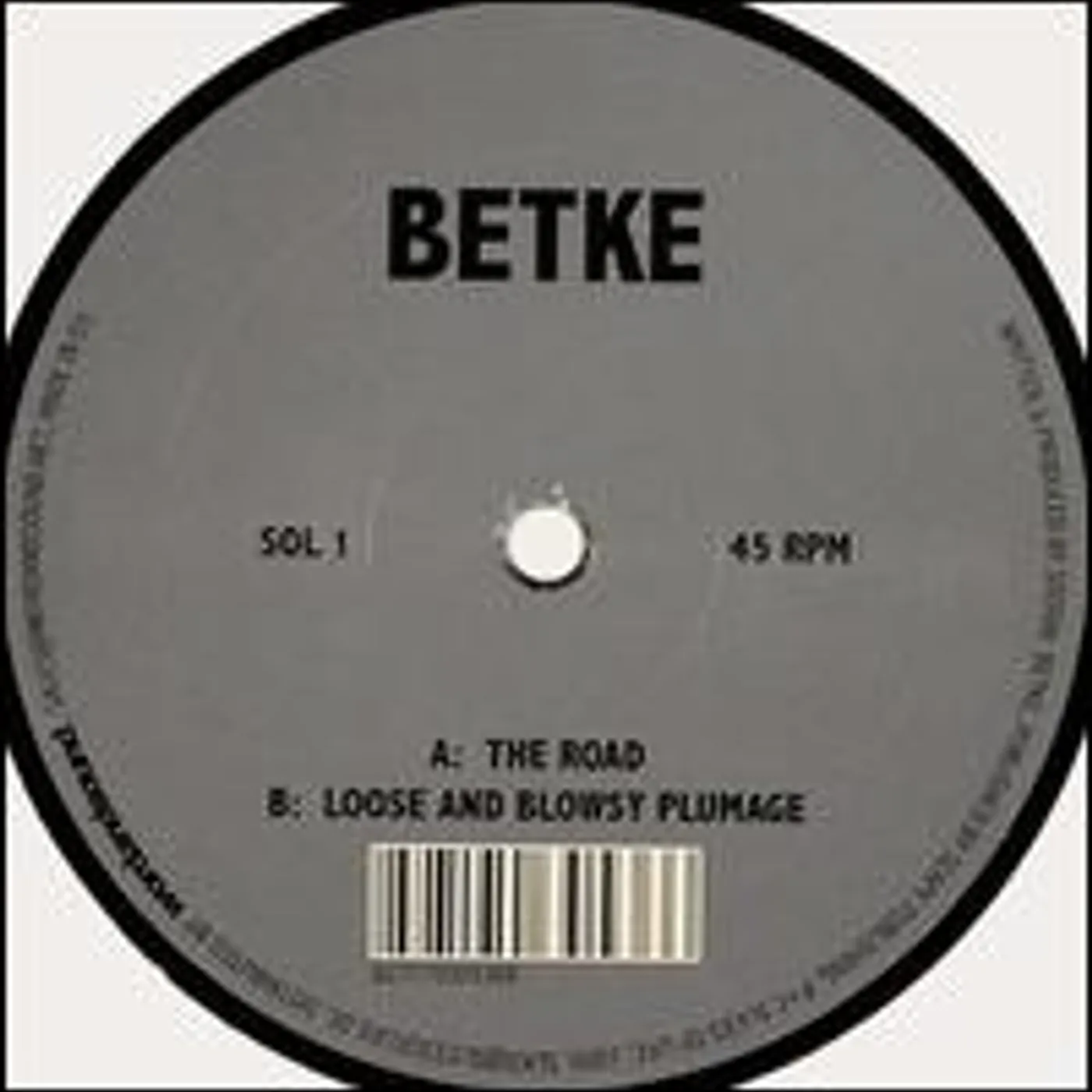 Betke ROAD / LOOSE & BLOWSY PLUMAGE Vinyl Record