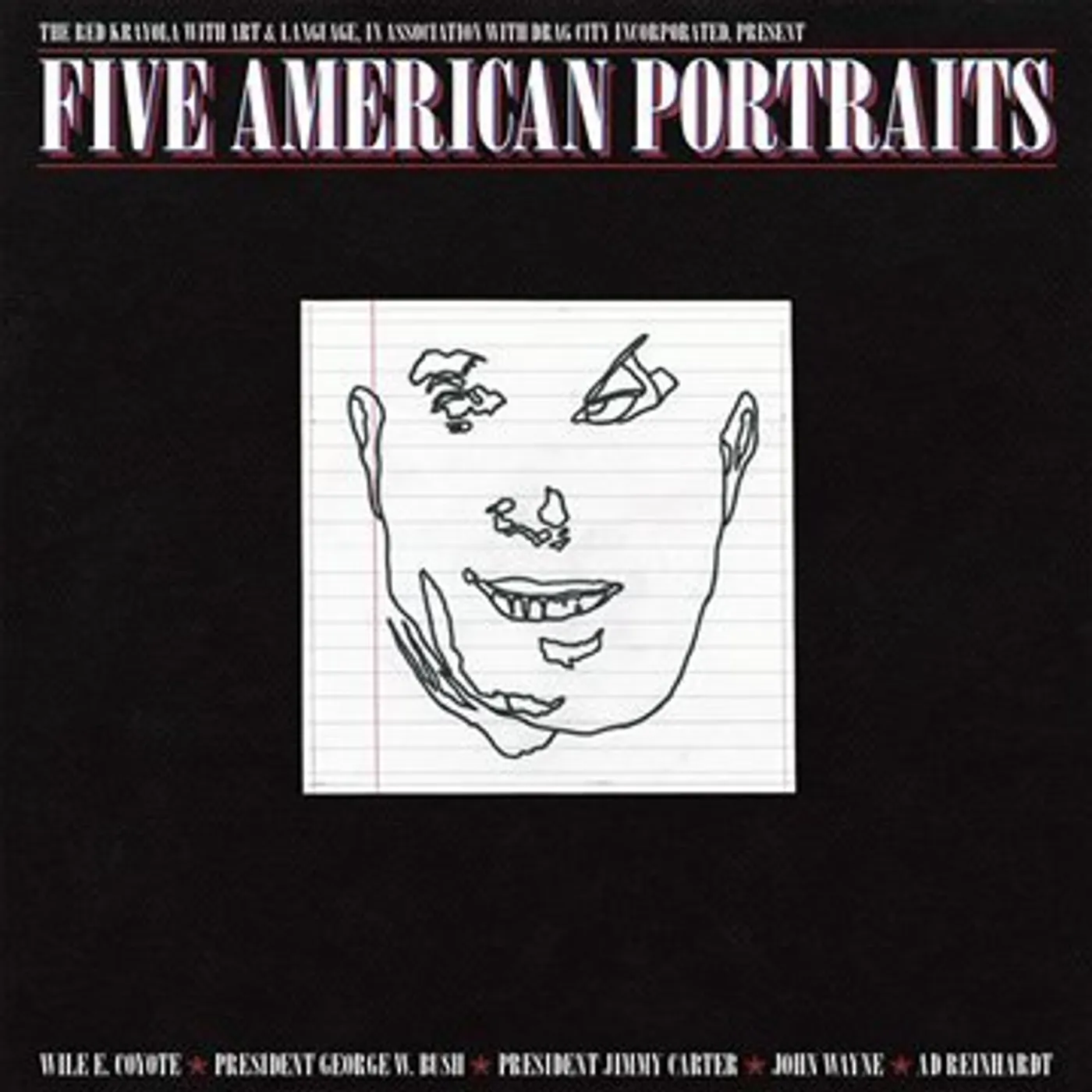The Red Krayola FIVE AMERICAN PORTRAITS Vinyl Record