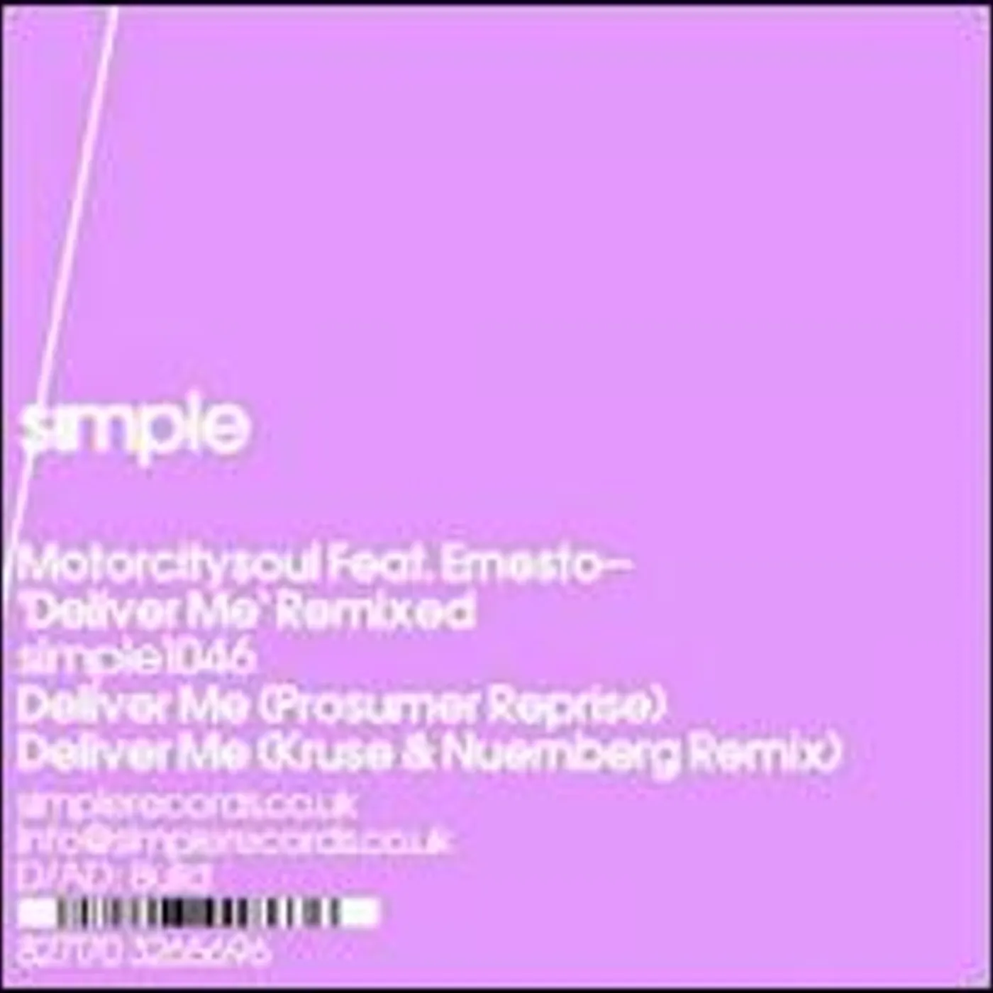 Motorcitysoul Deliver Me Remixed Vinyl Record