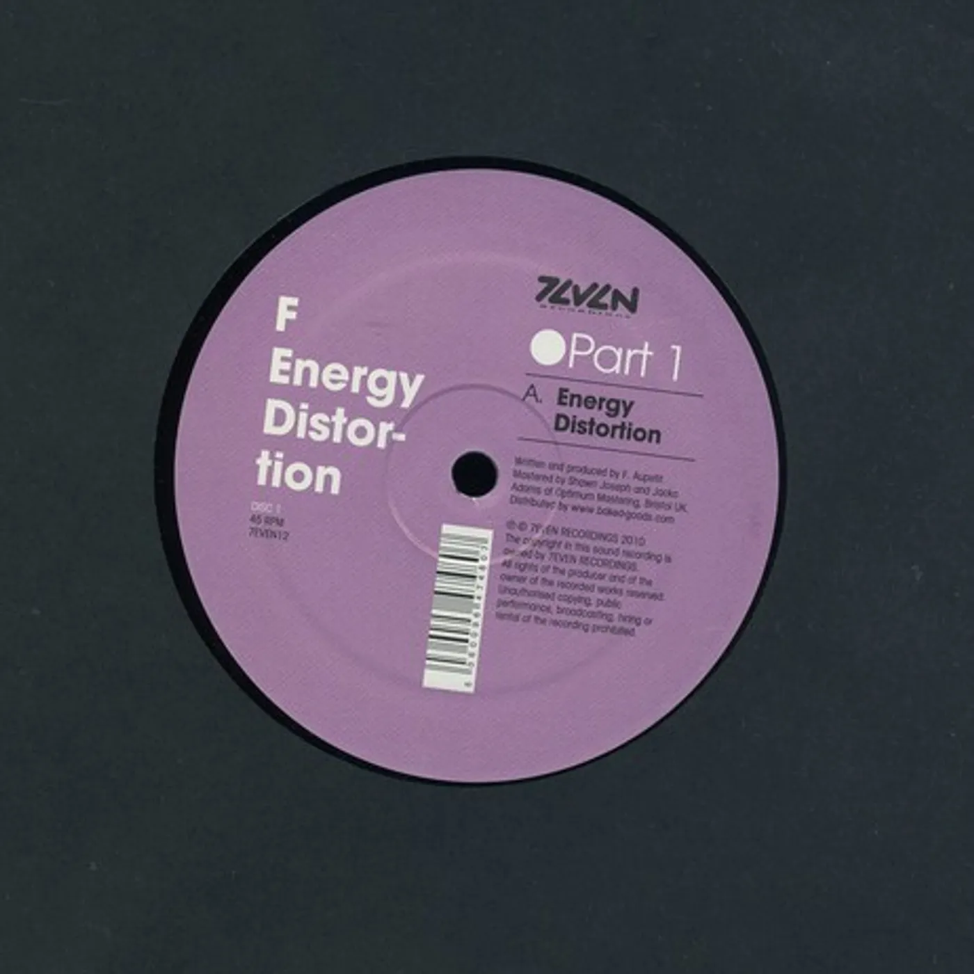 F ENERGY DISTORTION 1 Vinyl Record