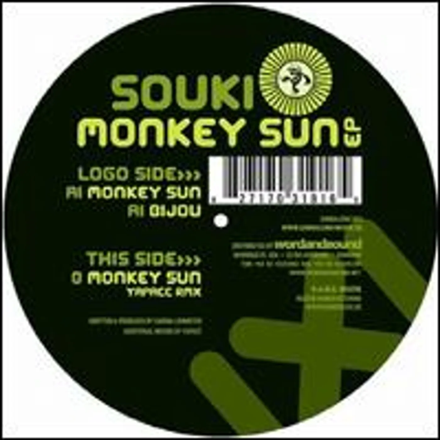Souki MONKEY SUN Vinyl Record