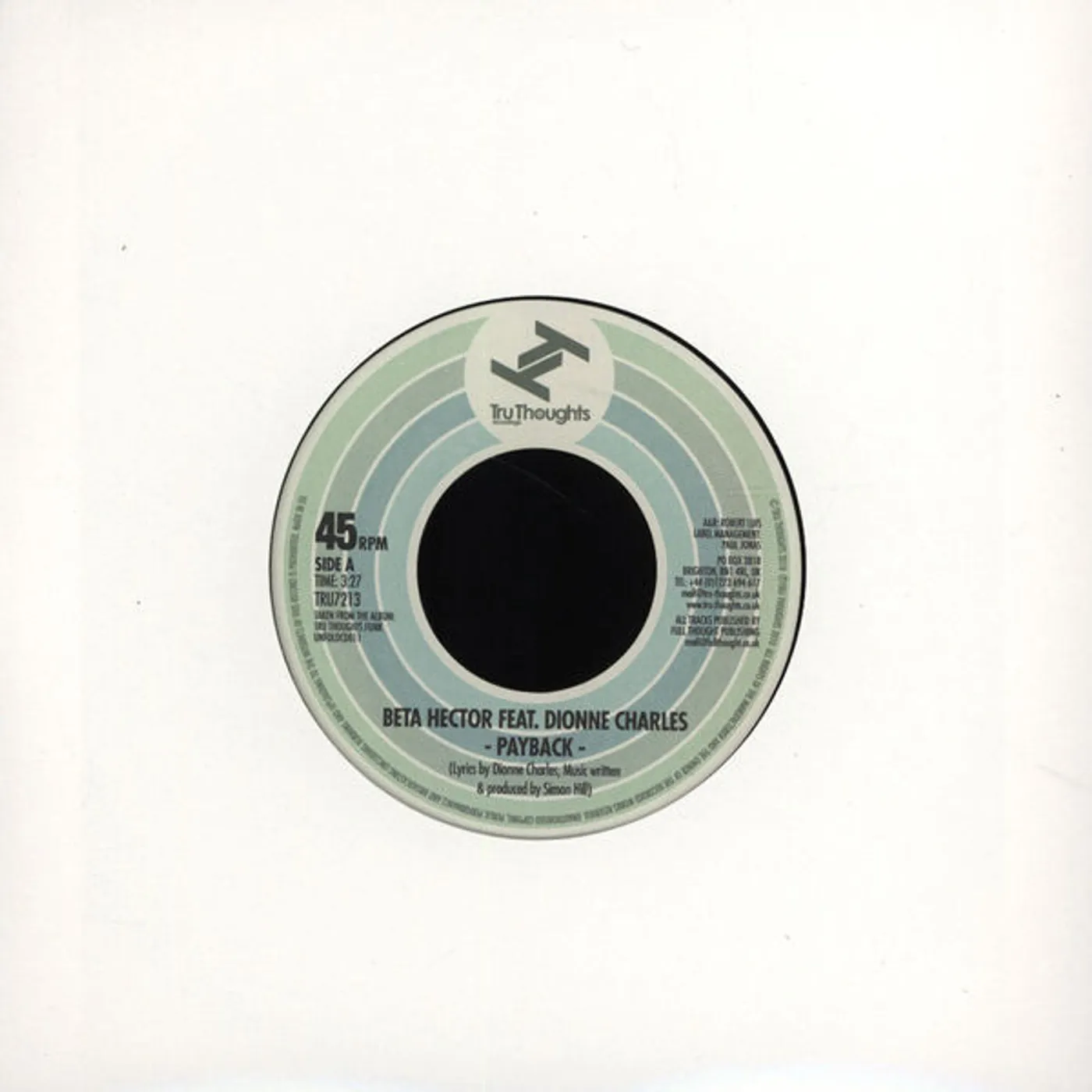 Beta Hector Feat. Dionne Charles PAYBACK Vinyl Record