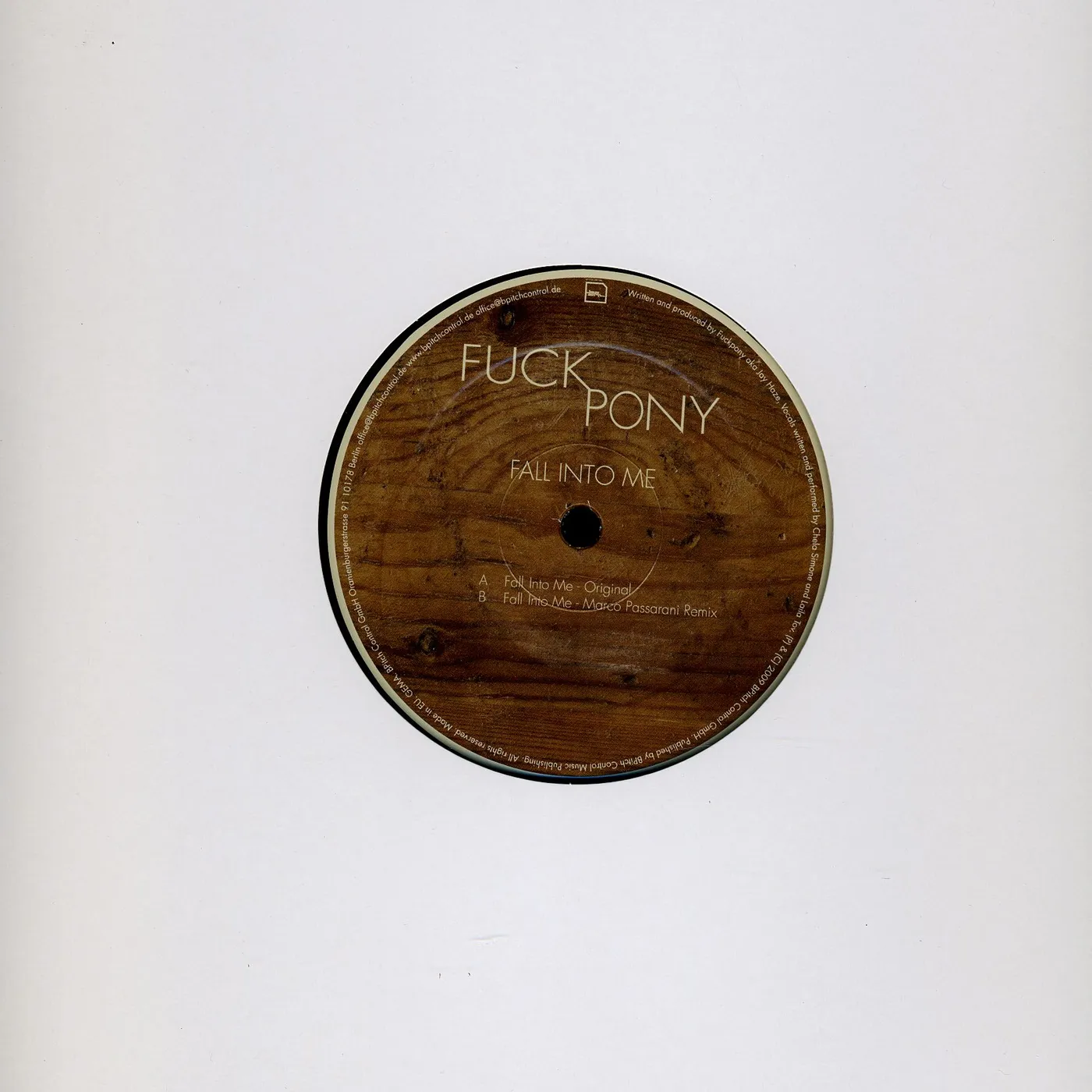 Fuckpony Fall Into Me Vinyl Record