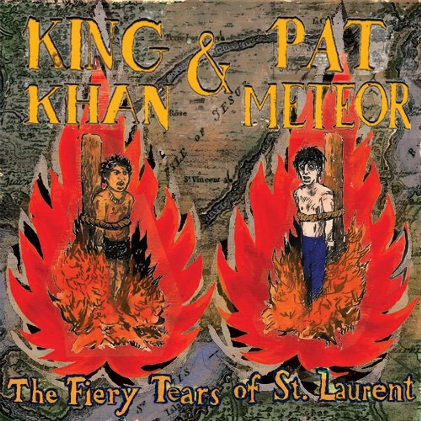 King Khan / Pat Meteor FIERY TEARS OF ST LAURENT Vinyl Record