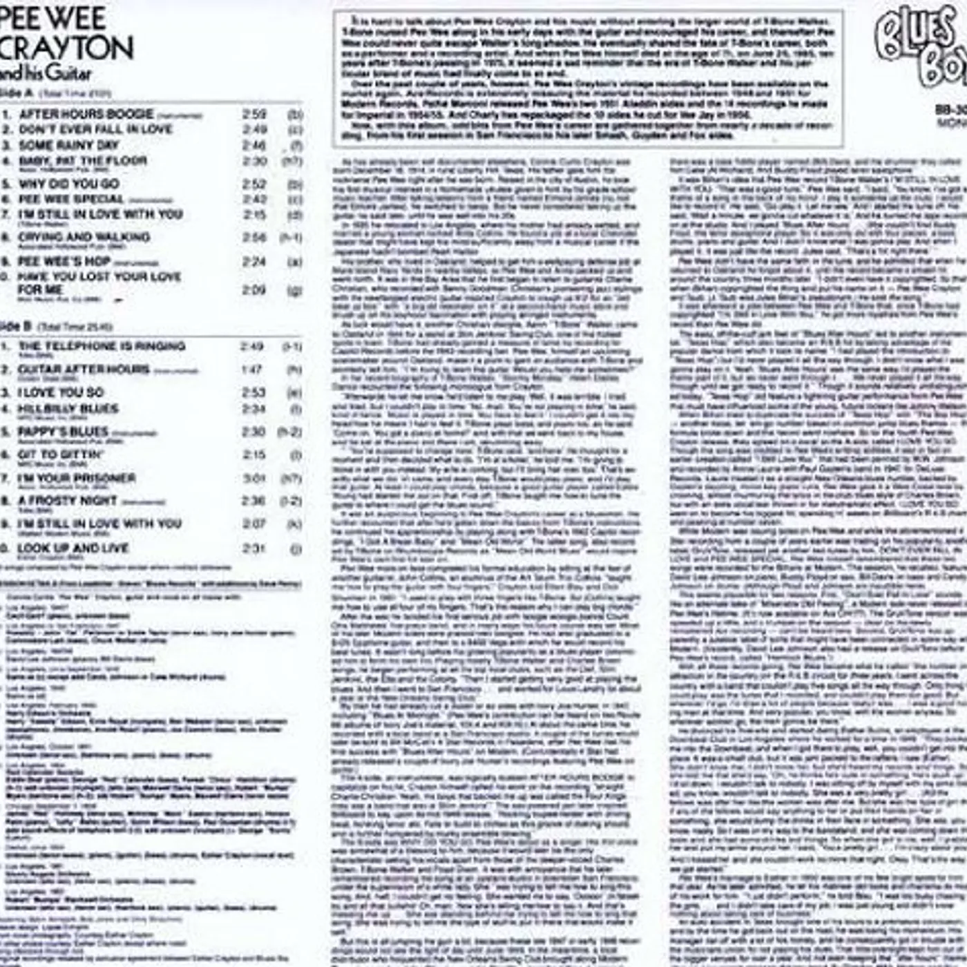 Pee Wee Crayton After Hours Boogie Vinyl Record