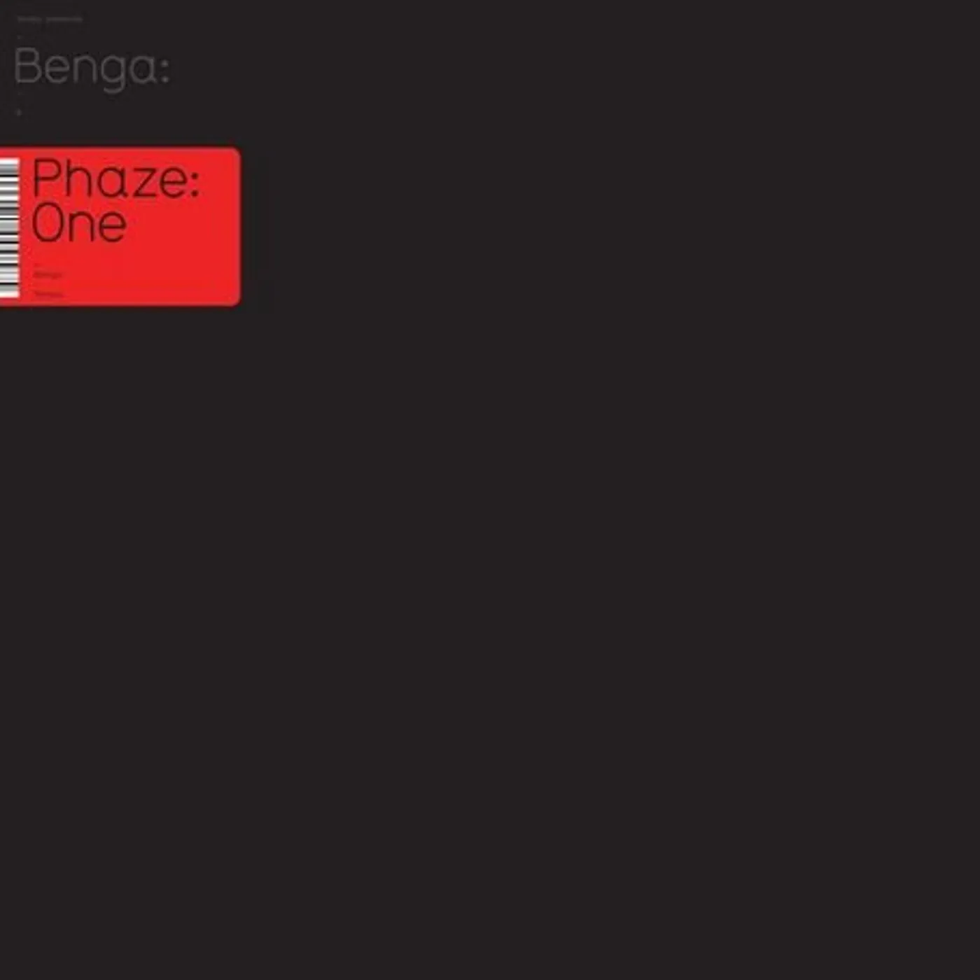 Benga PHAZE ON Vinyl Record