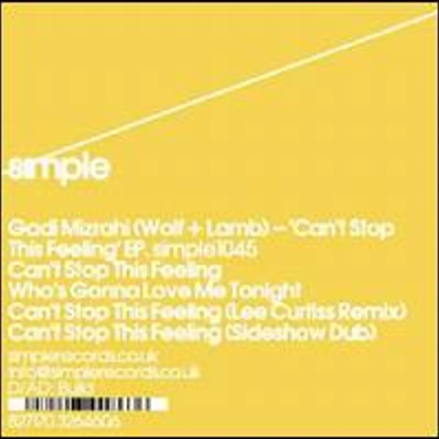 Gadi Mizrahi Can't Stop This Feeling Vinyl Record