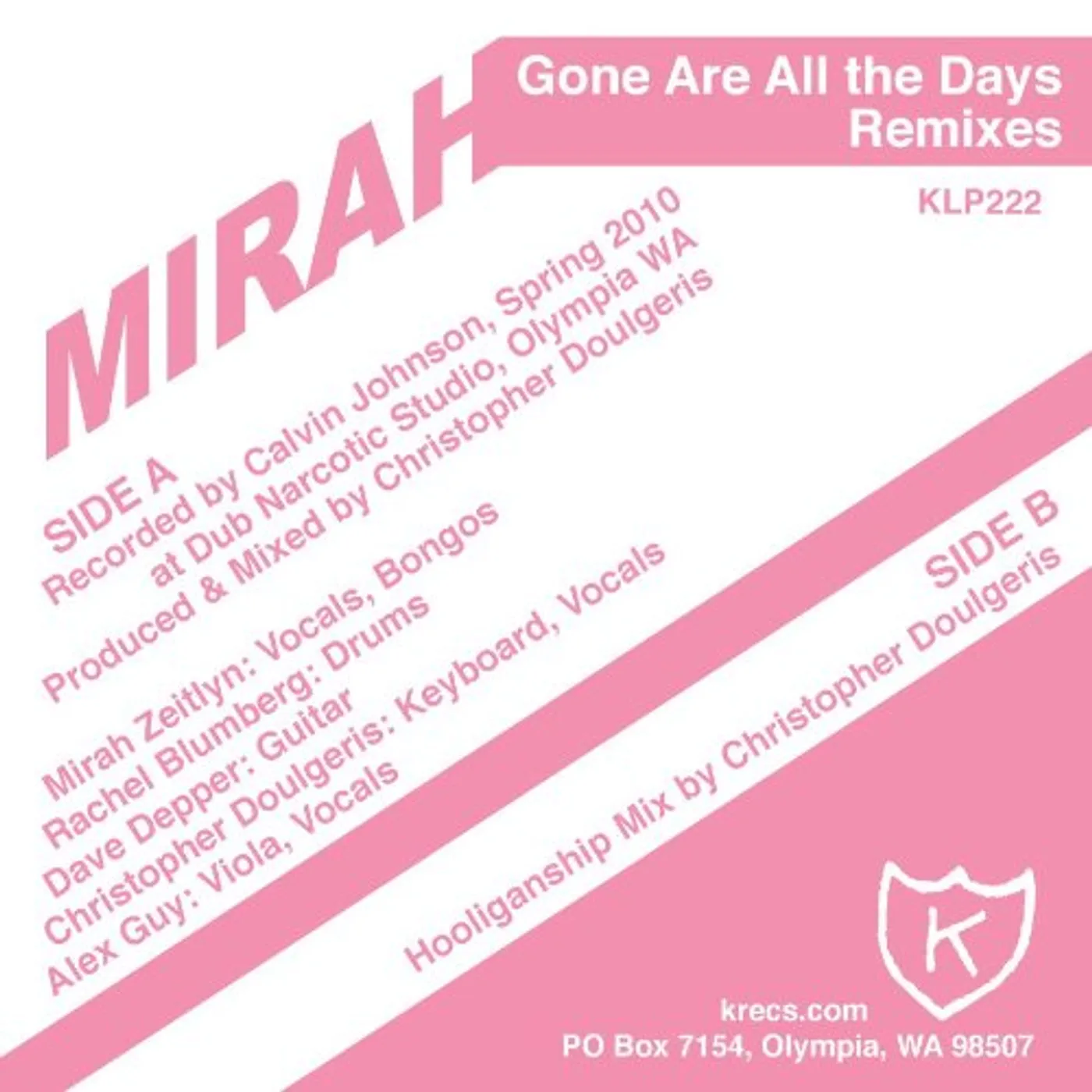Mirah Gone Are All The Days Vinyl Record