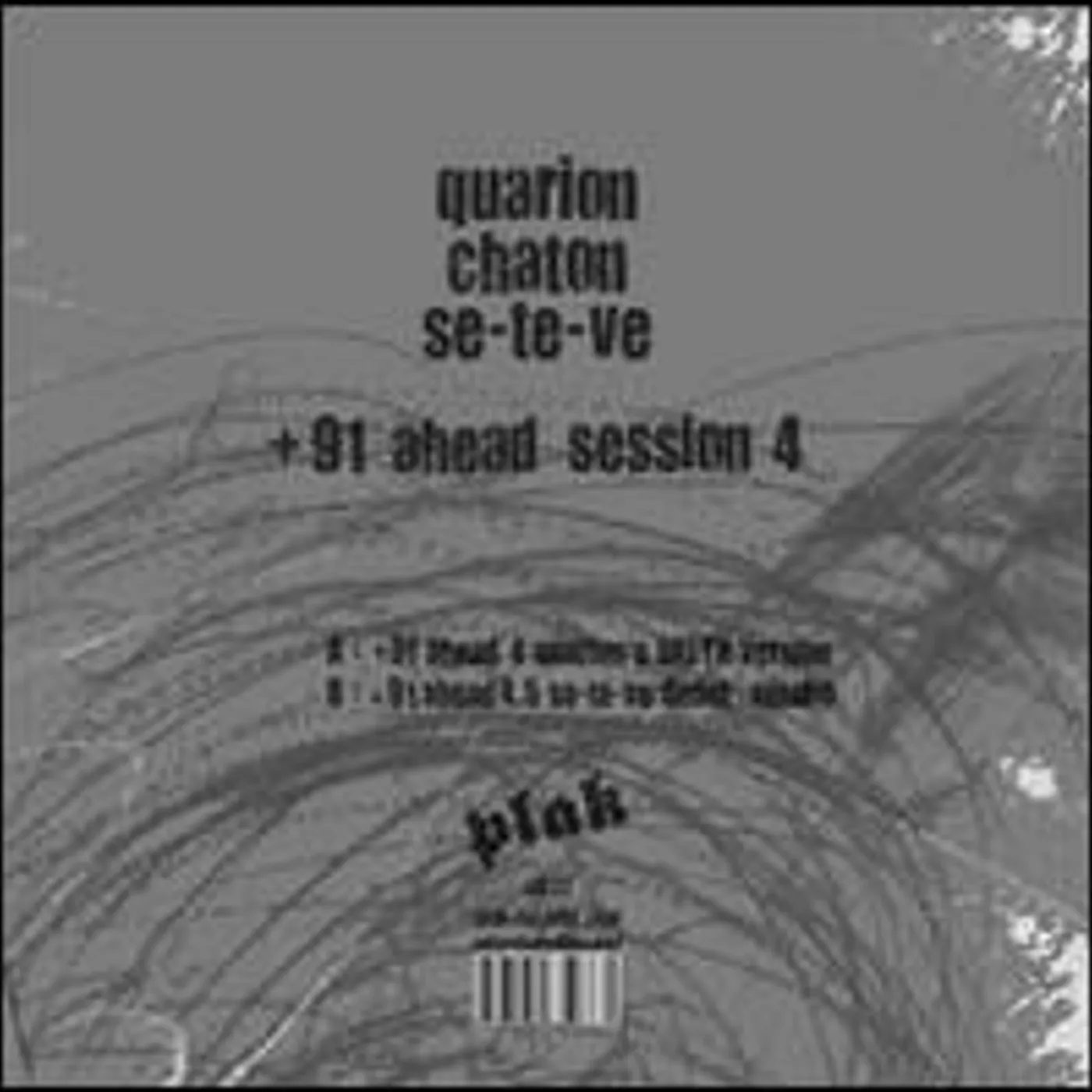 Quarion / Chaton / Se-Te-Ve 91 AHEAD SESSION 4 Vinyl Record
