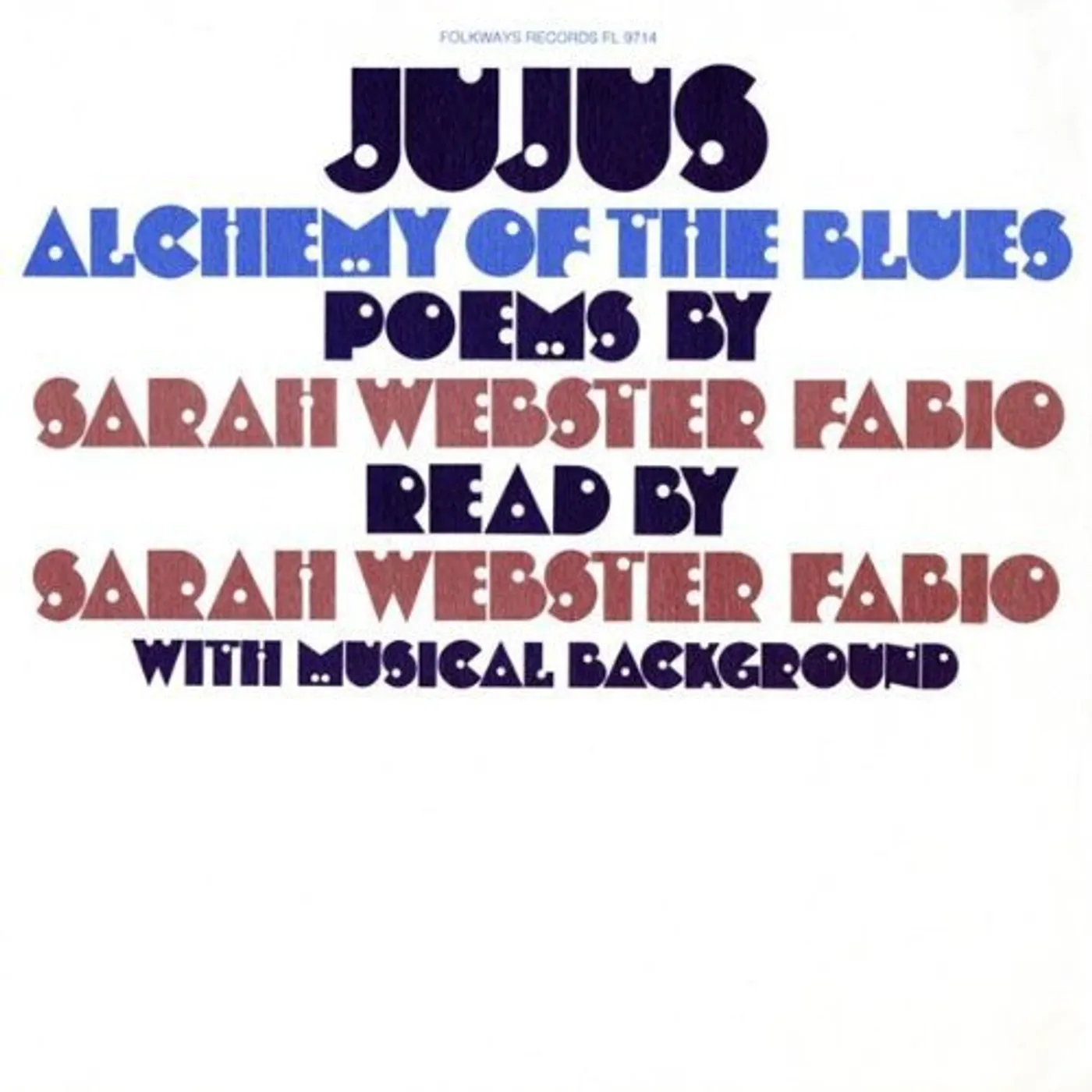 Sarah Webster Fabio JUJUS / ALCHEMY OF THE BLUES Vinyl Record