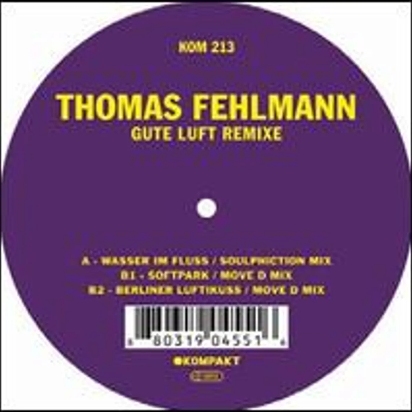 Thomas Fehlmann Gute Luft Remixe Vinyl Record