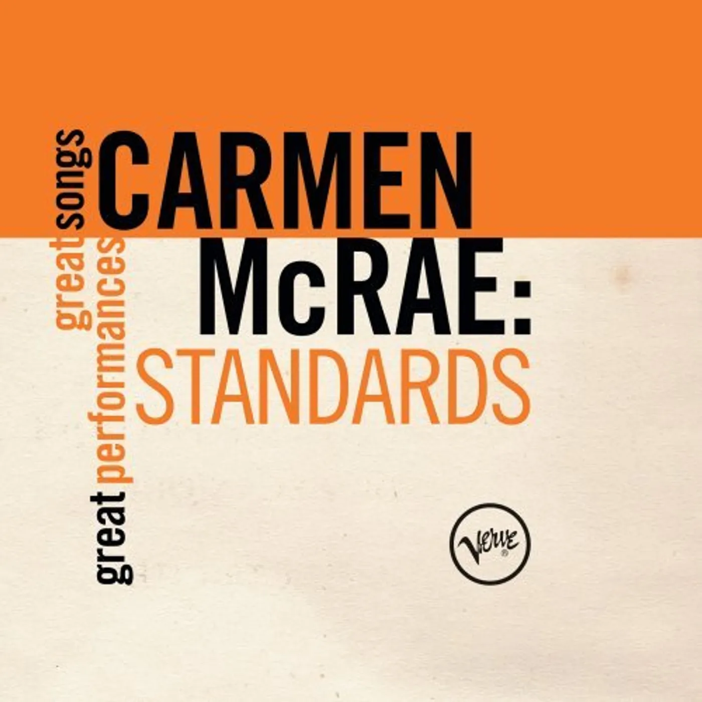 Carmen McRae STANDARDS: GREAT SONGS/GREAT PERFORMANCES CD