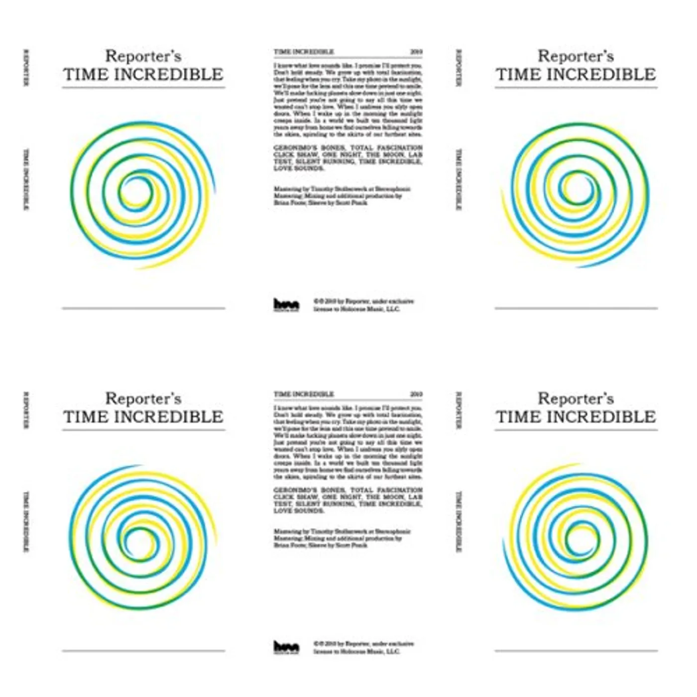 Reporter TIME INCREDIBLE (Vinyl)