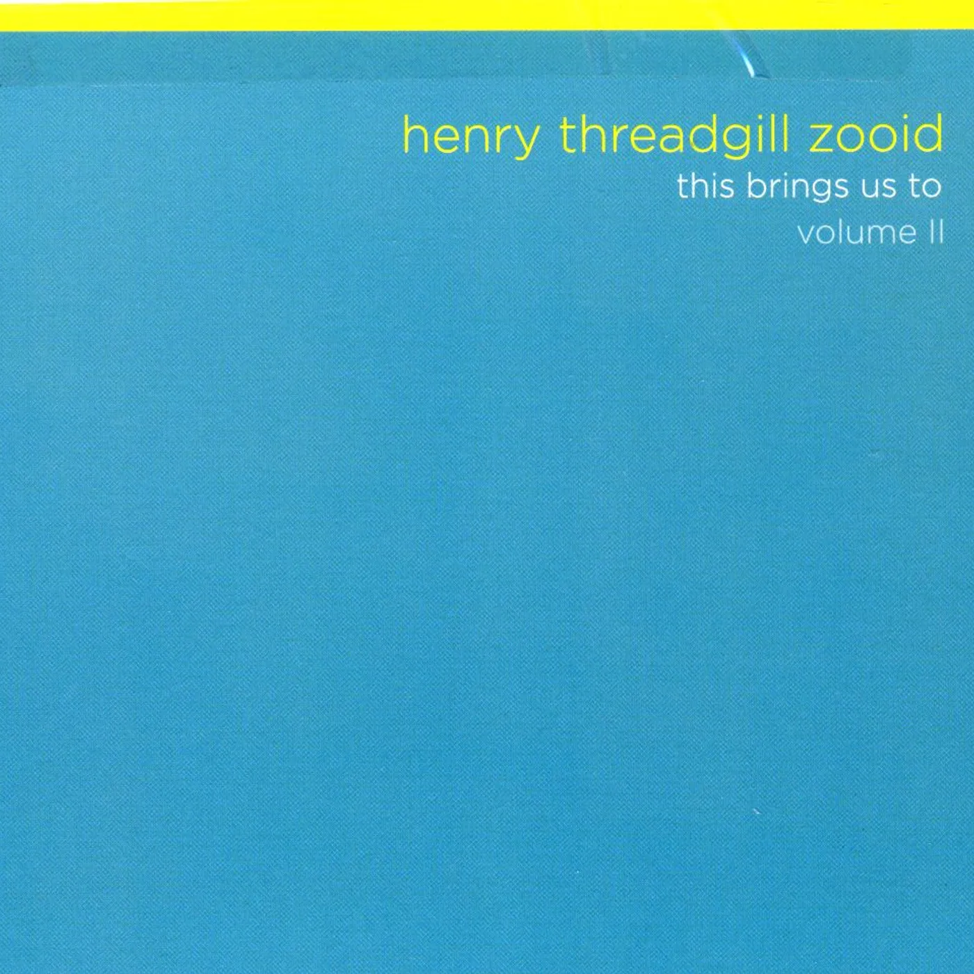 Henry Threadgill THIS BRINGS US TO 2 CD