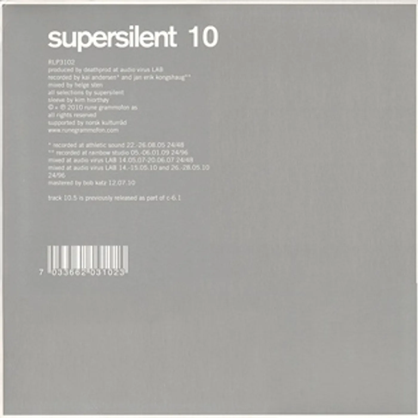 Supersilent 10 Vinyl Record
