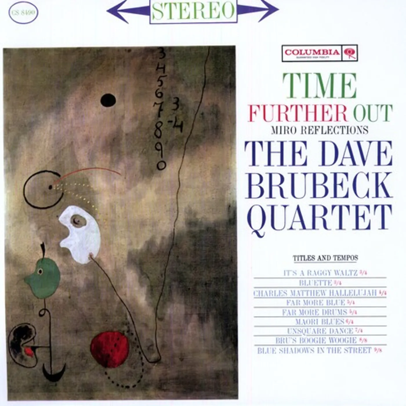 Dave Brubeck TIME FURTHER OUT Vinyl Record