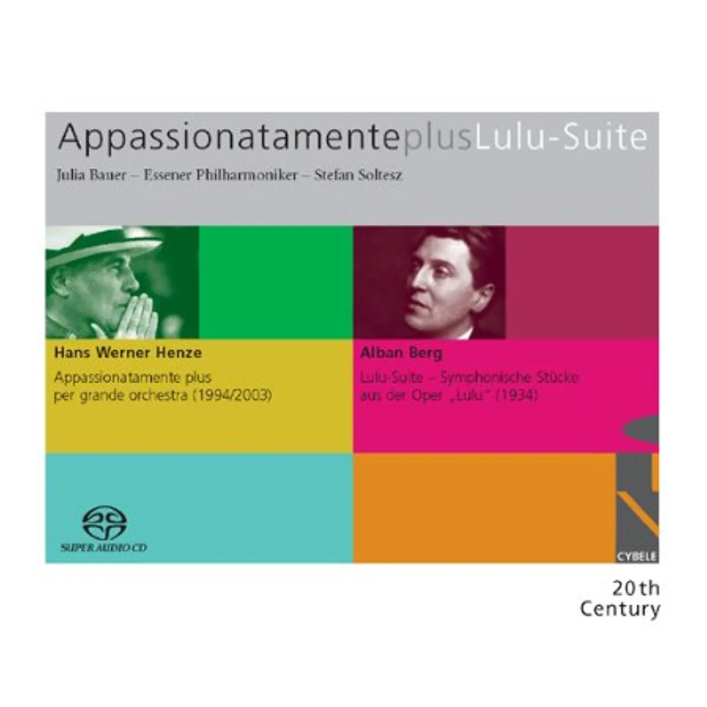 HENZE / BERG / BAUER / ESSENER PHIL / SOLTESZ APPASSIONATAMENTE PLUS LULU SUITE Super Audio CD