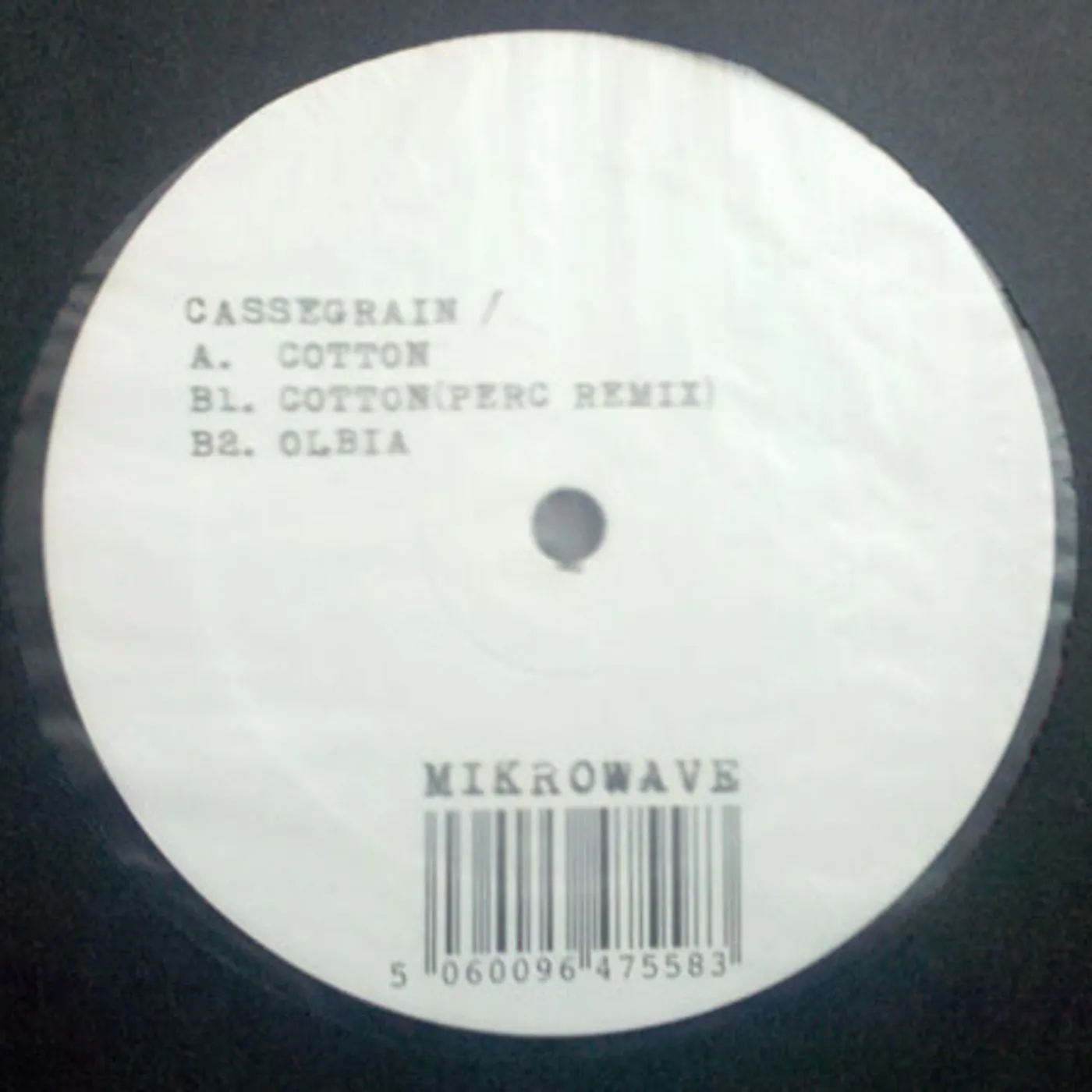 Cassegrain COTTON & OLBIA Vinyl Record