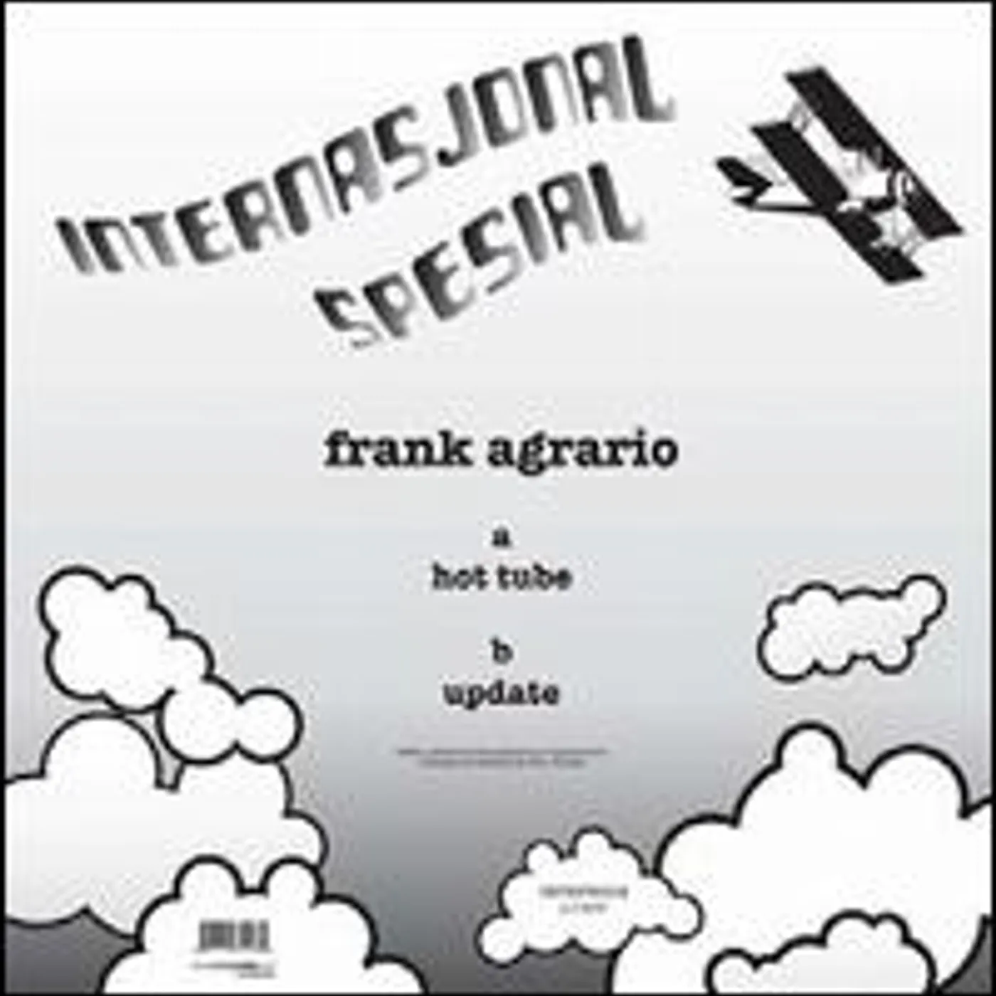 Frank Agrario HOT TUBE / UPGRADE Vinyl Record