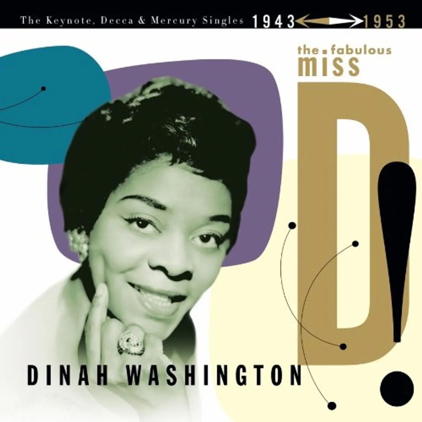 Dinah Washington FABULOUS MISS D THE KEYNOTE DECCA & MERCURY SINGLE CD