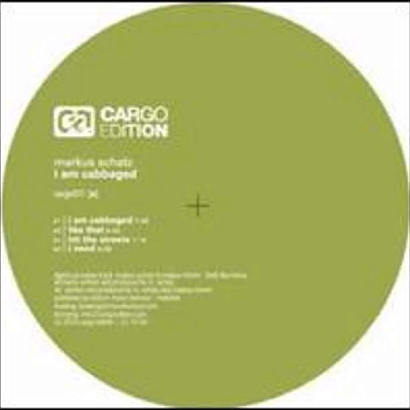 Markus Schatz I Am Cabbaged Vinyl Record