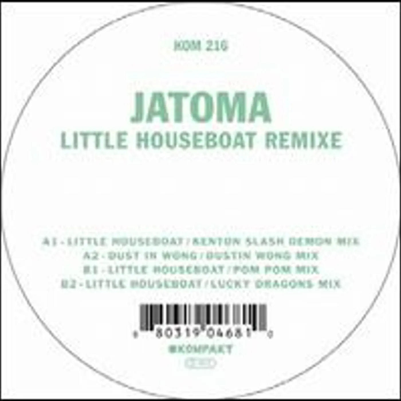 Jatoma Little Houseboat Remixe Vinyl Record