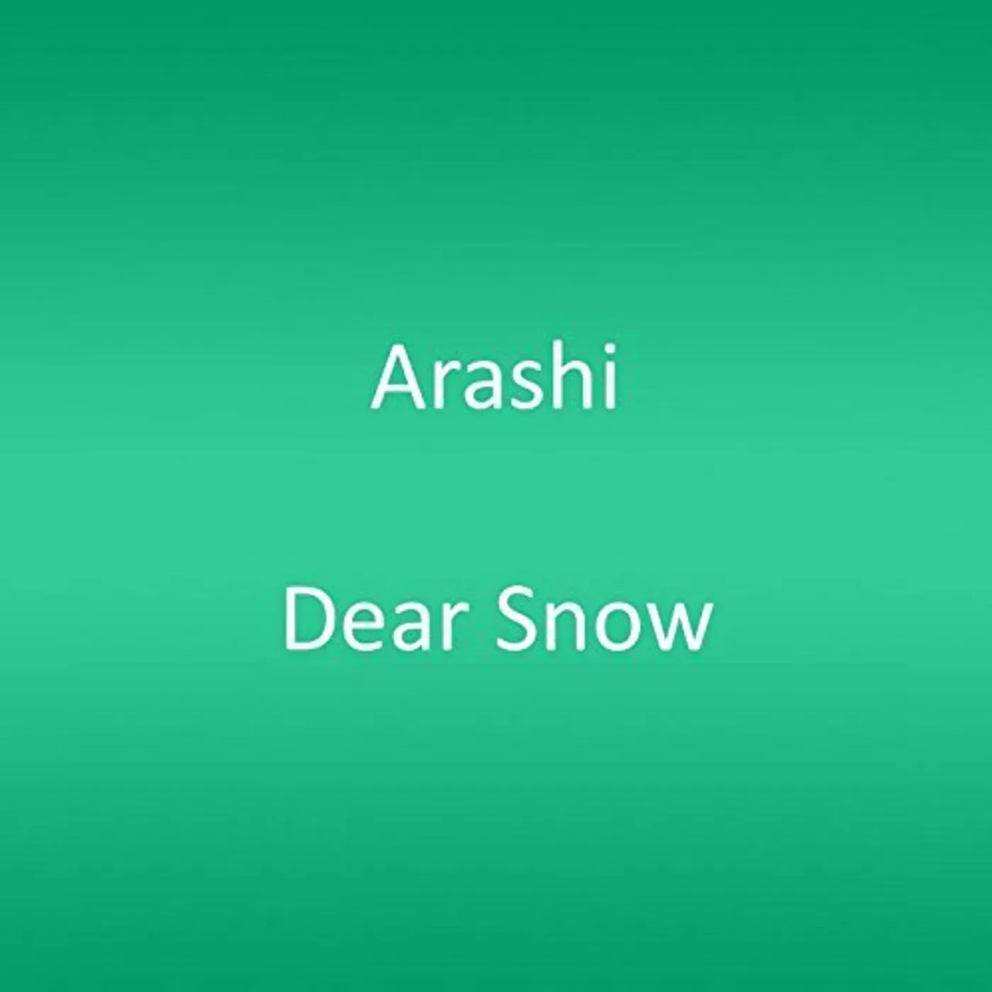 Arashi DEAR SNOW CD