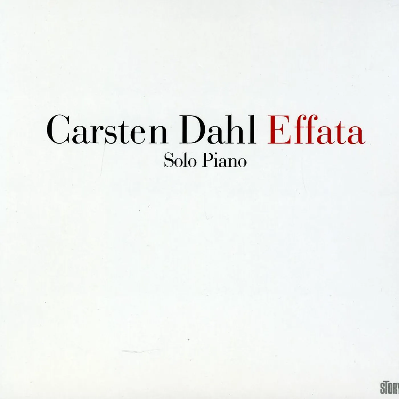 Carsten Dahl EFFATA CD