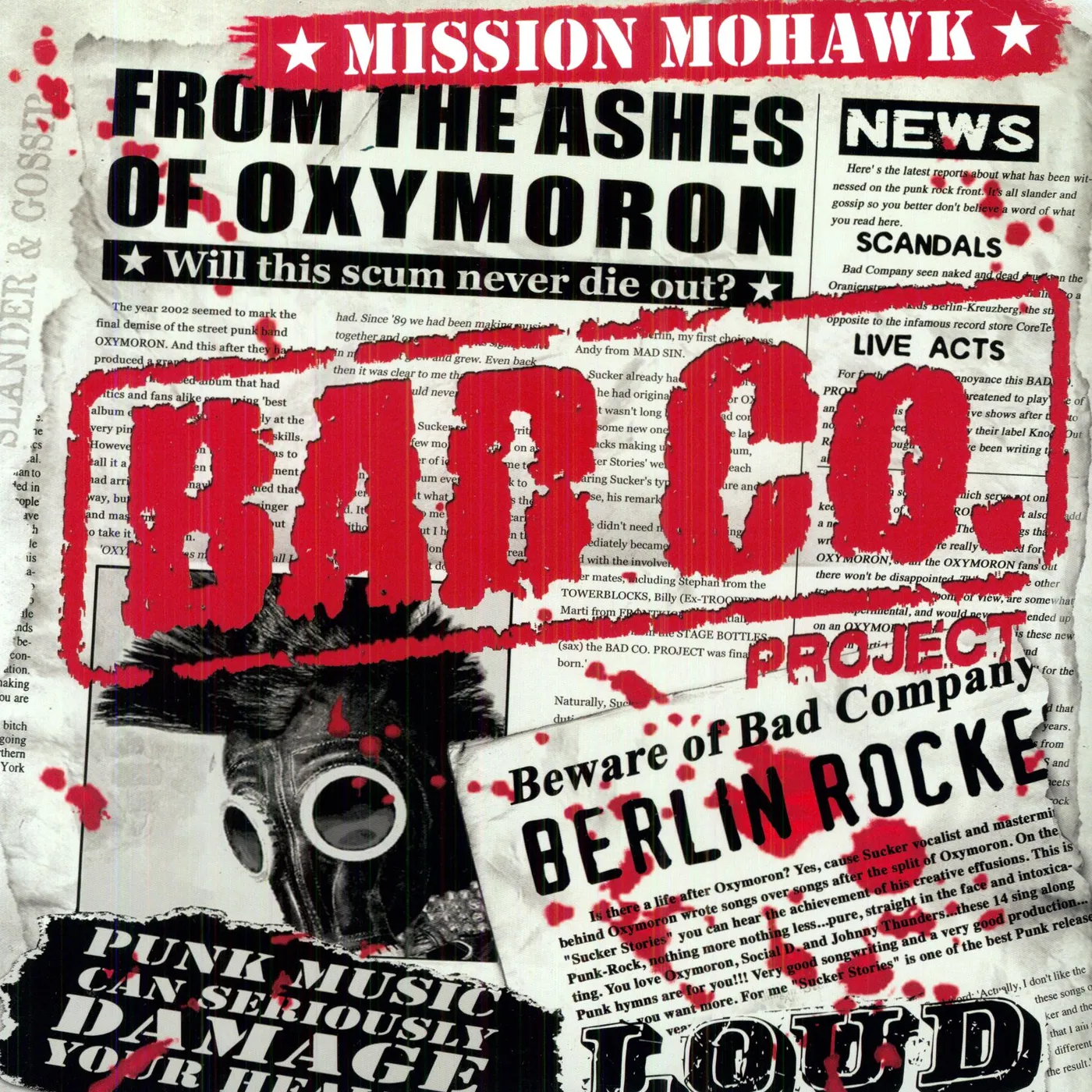Bad Co. Project MISSION MOHAWK Vinyl Record