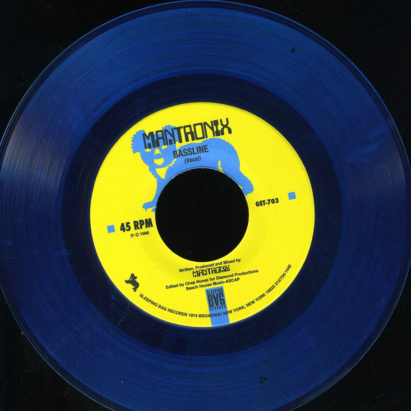 Mantronix BASSLINES 1 & 2 Vinyl Record