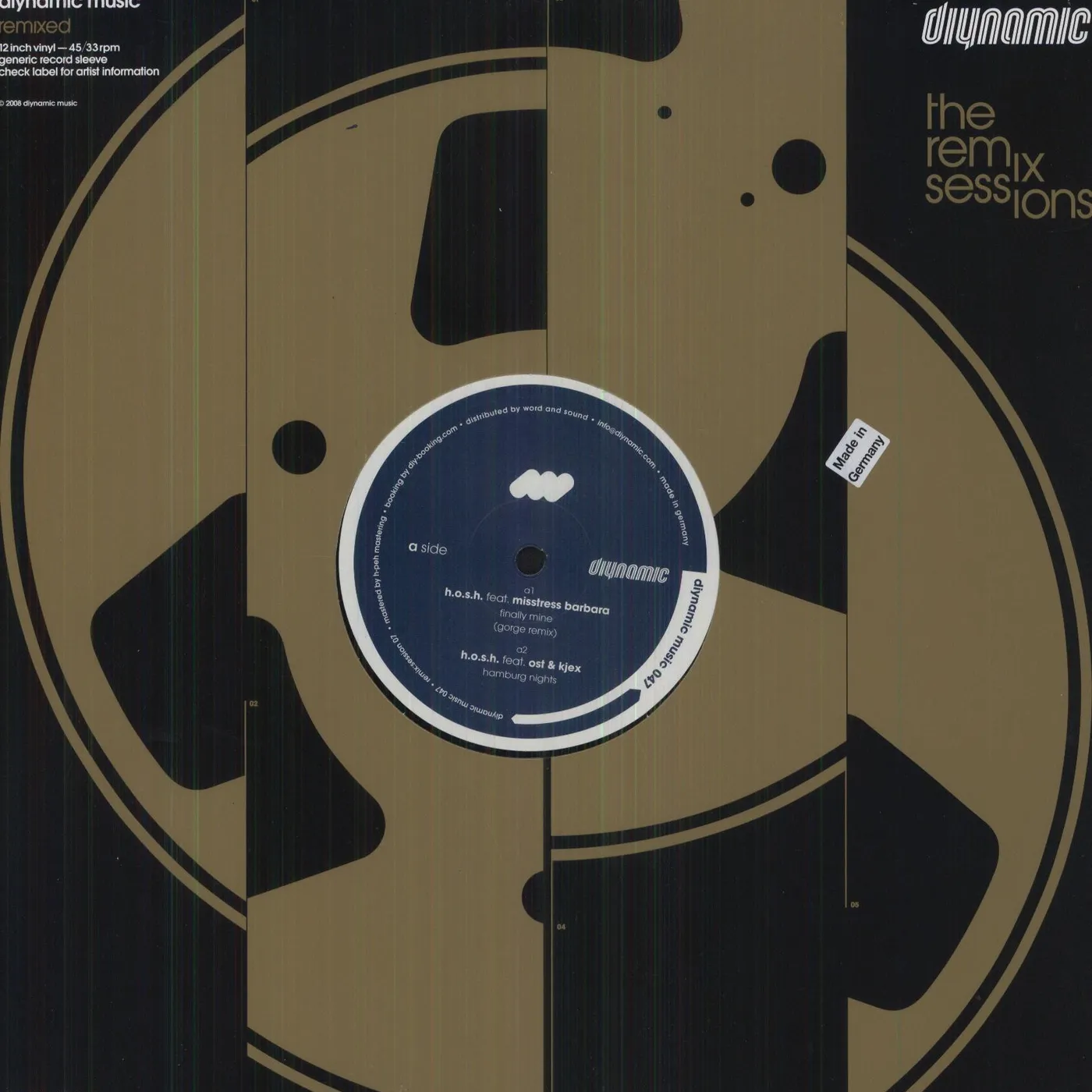 H.O.S.H REMIX SESSIONS Vinyl Record