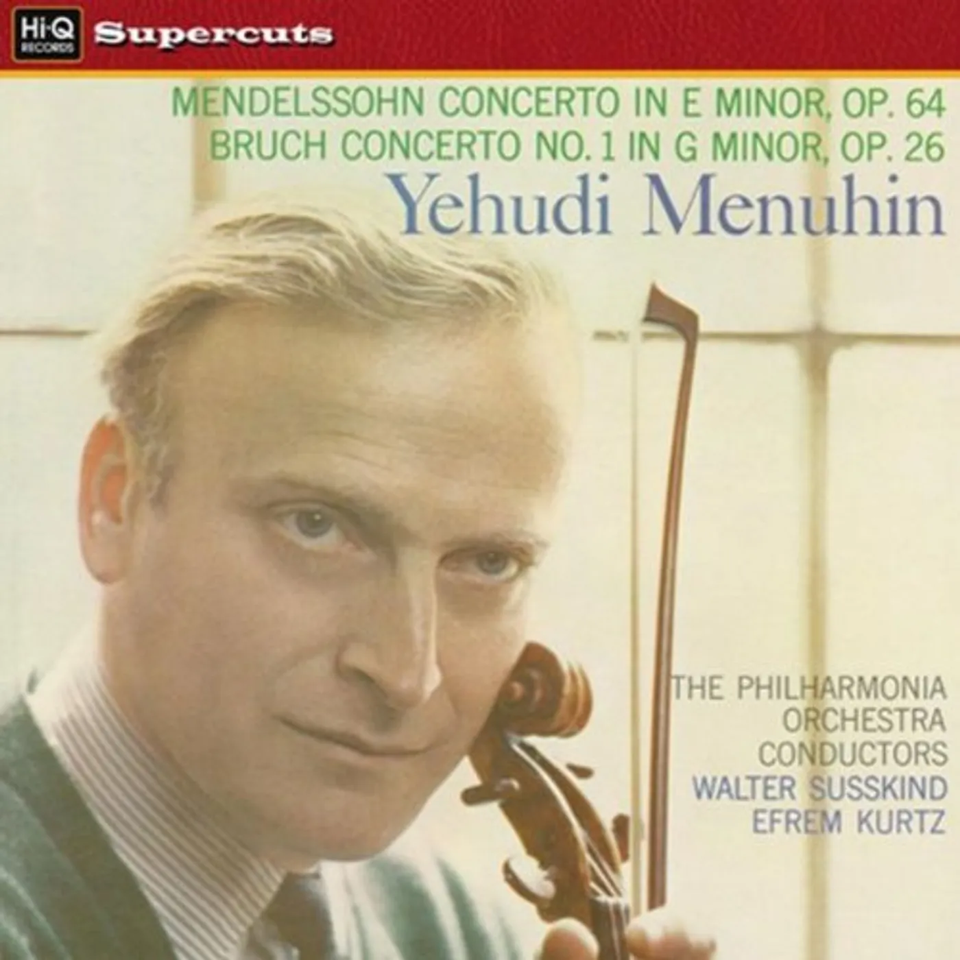 Yehudi / Menuhin / Philharmonia Orchestra MENDELSSOHN & BRUCH VIOLIN CONCERTOS Vinyl Record