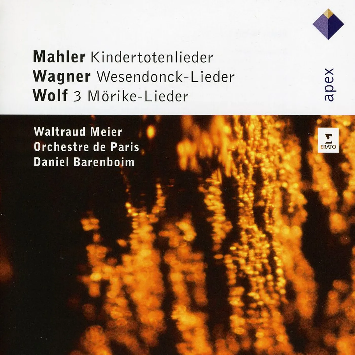 MAHLER / WAGNER / WOLF / MEIER / ODP / BARENBOIM KINDERTOTENLIEDER / WESENDONCK-LIEDER / LIEDER CD