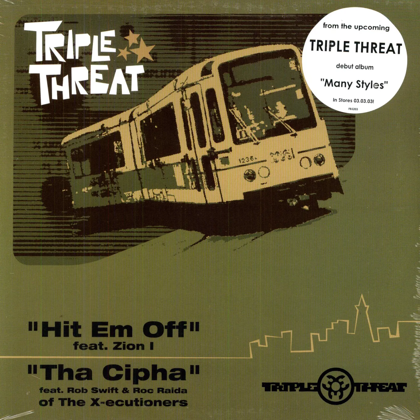 Triple Threat DJs HIT EM OFF Vinyl Record