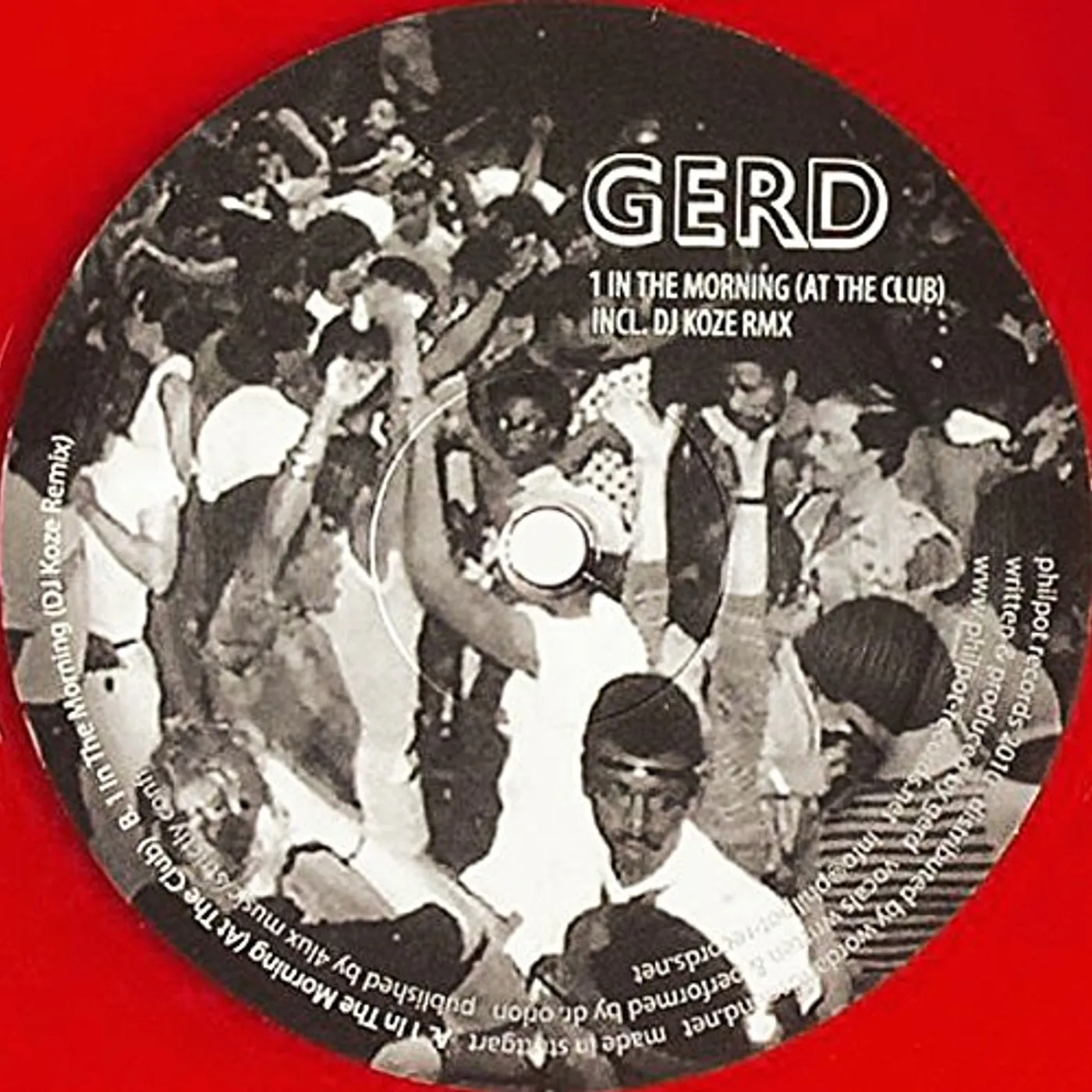 Gerd IN THE MORNING (AT THE CLUB) Vinyl Record
