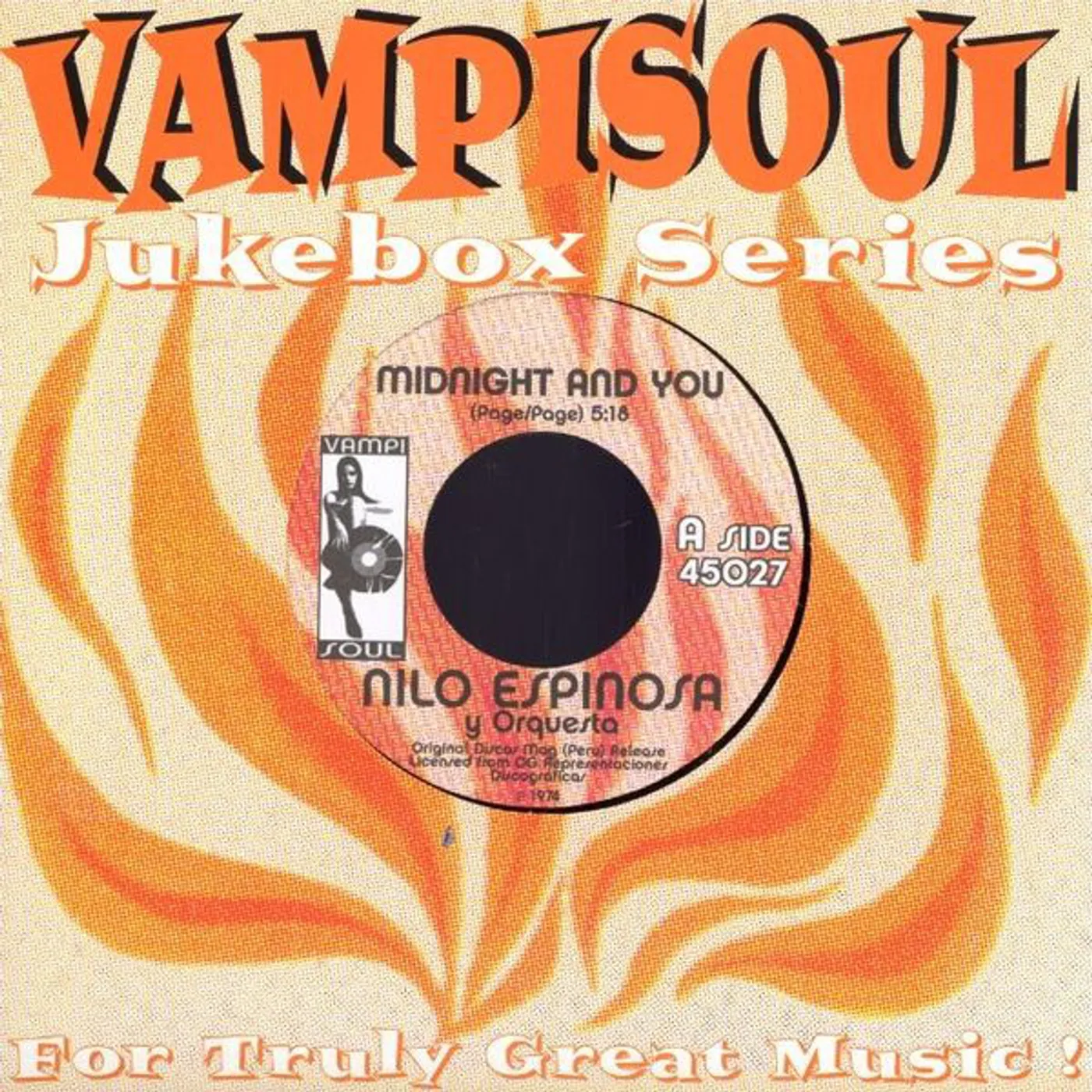 Nilo Espinosa MIDNIGHT AND YOU / NUESTRA HISTORIA Vinyl Record