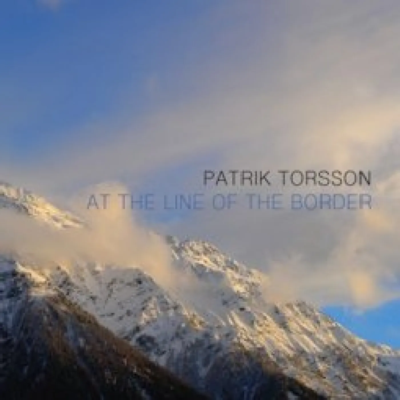 Patrik Torsson AT THE LINE OF THE BORDER CD