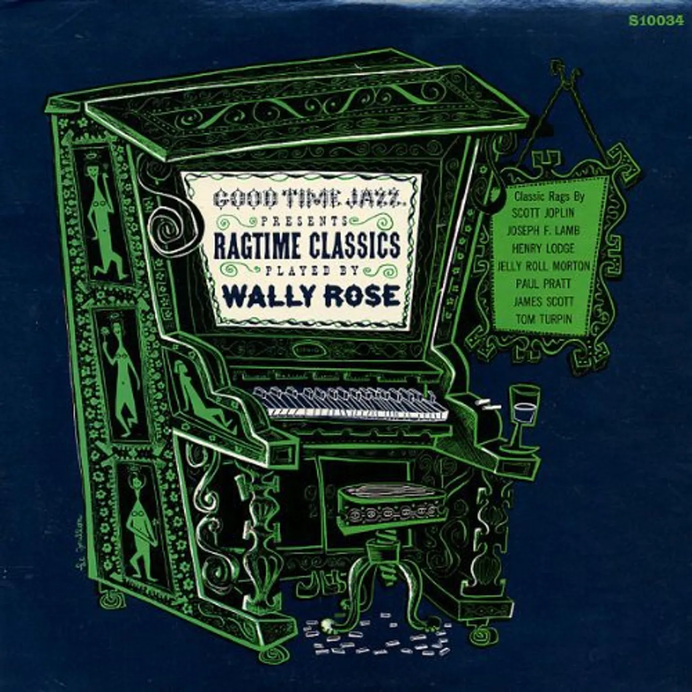 RAGTIME CLASSICS PLAYED BY WALLY ROSE Vinyl Record