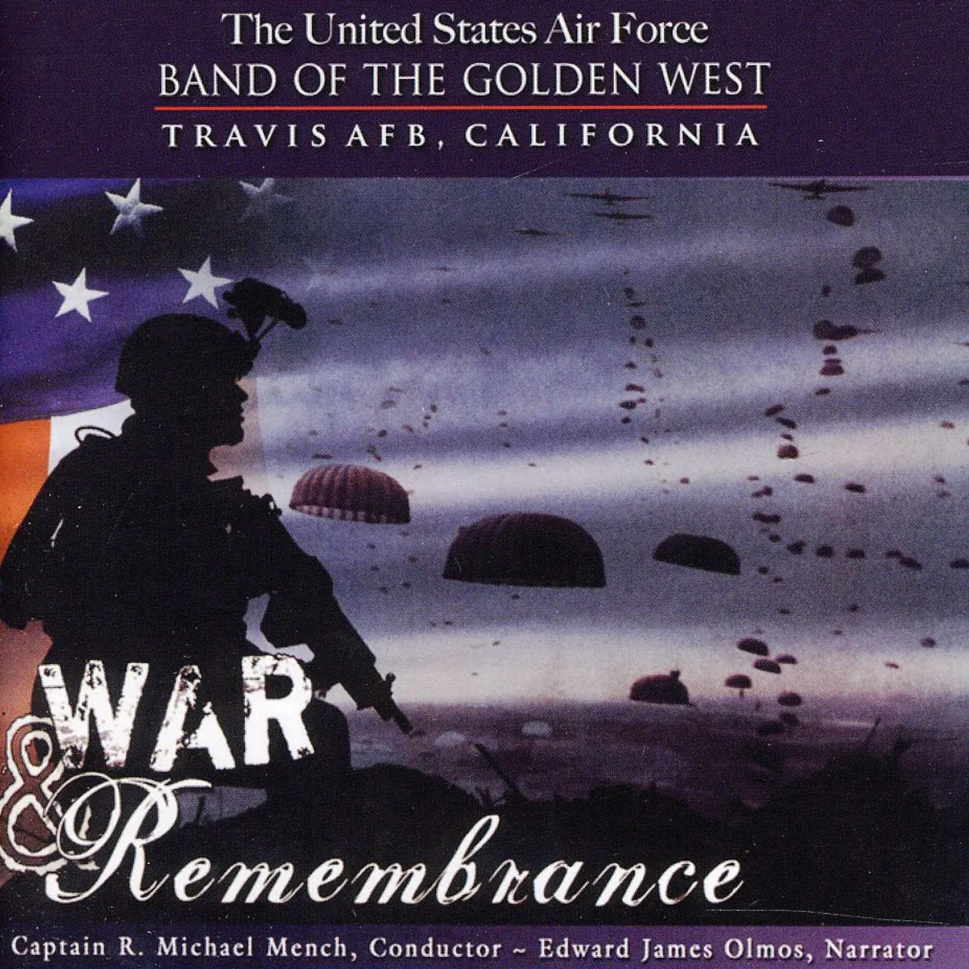 US Air Force Band Of The Golden West WAR & REMEMBRANCE CD