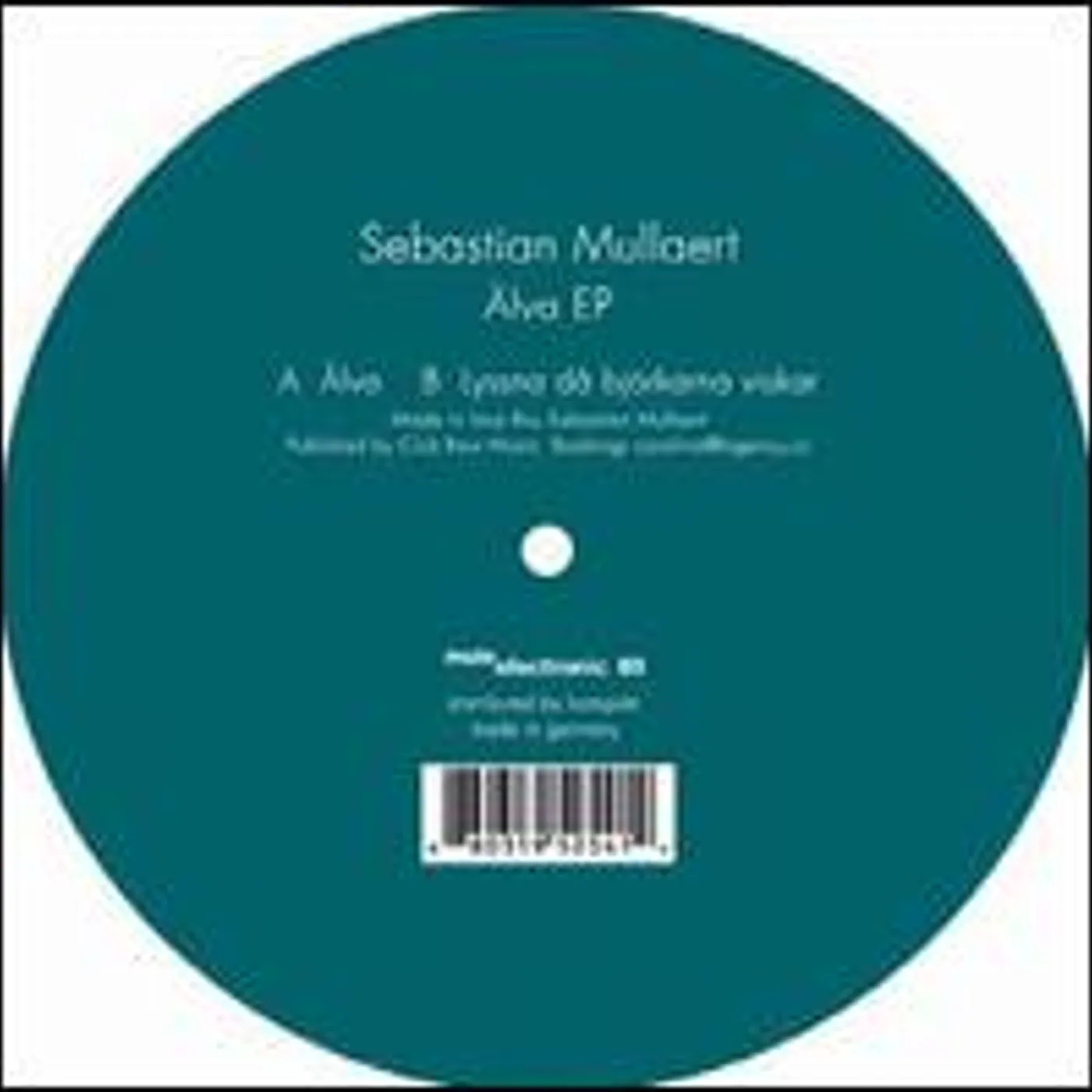 Sebastian Mullaert ALVA Vinyl Record
