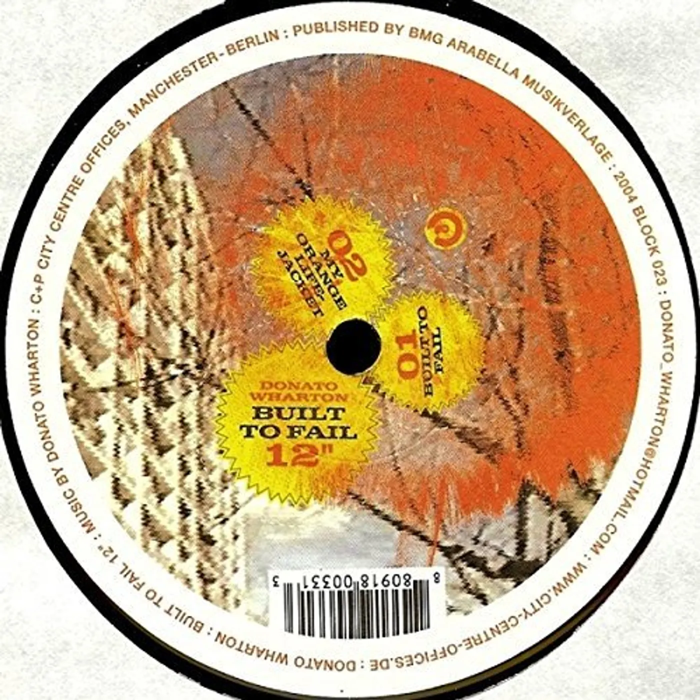 Donato Wharton BUILT TO FAIL Vinyl Record