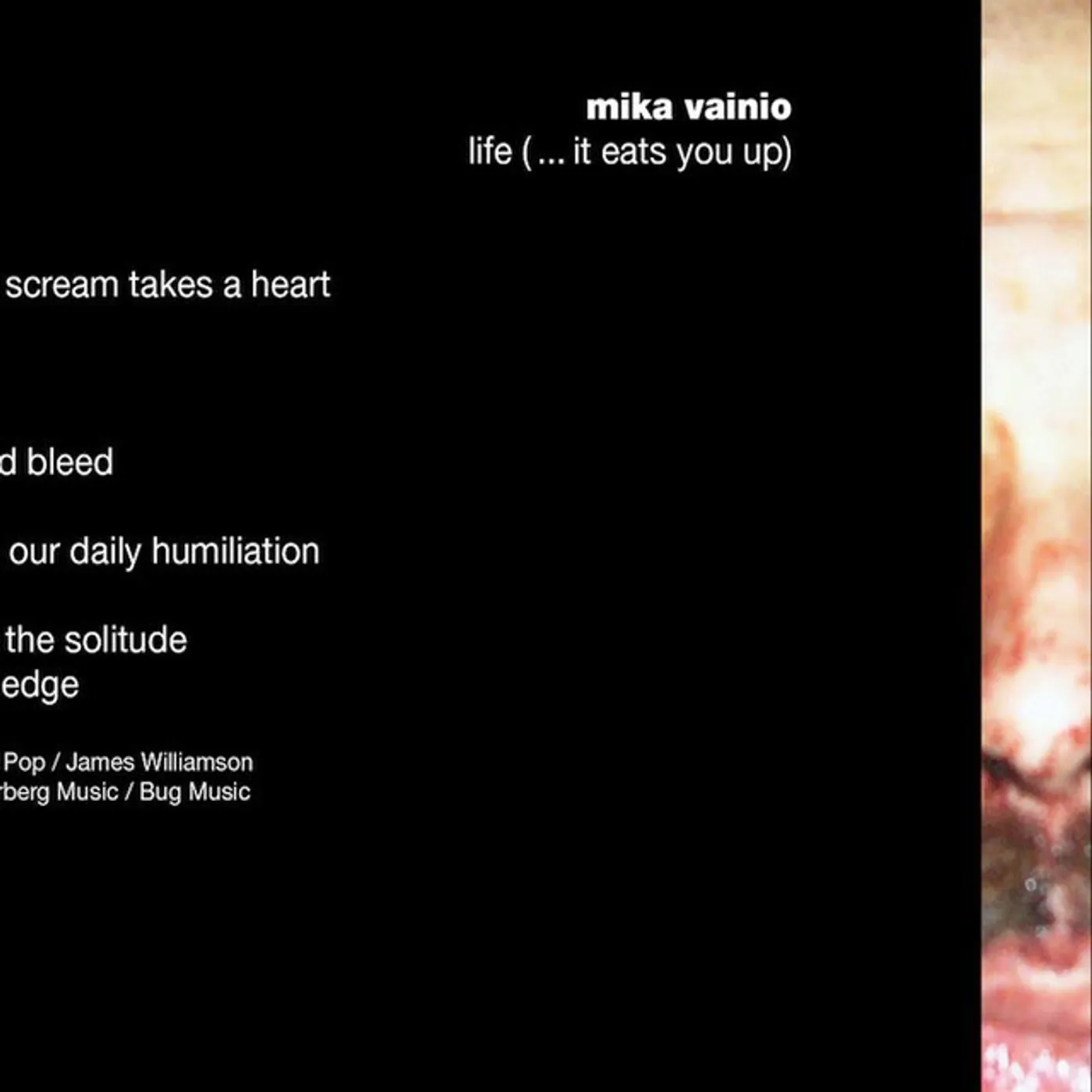 Mika Vainio LIFE IT EATS YOU UP Vinyl Record