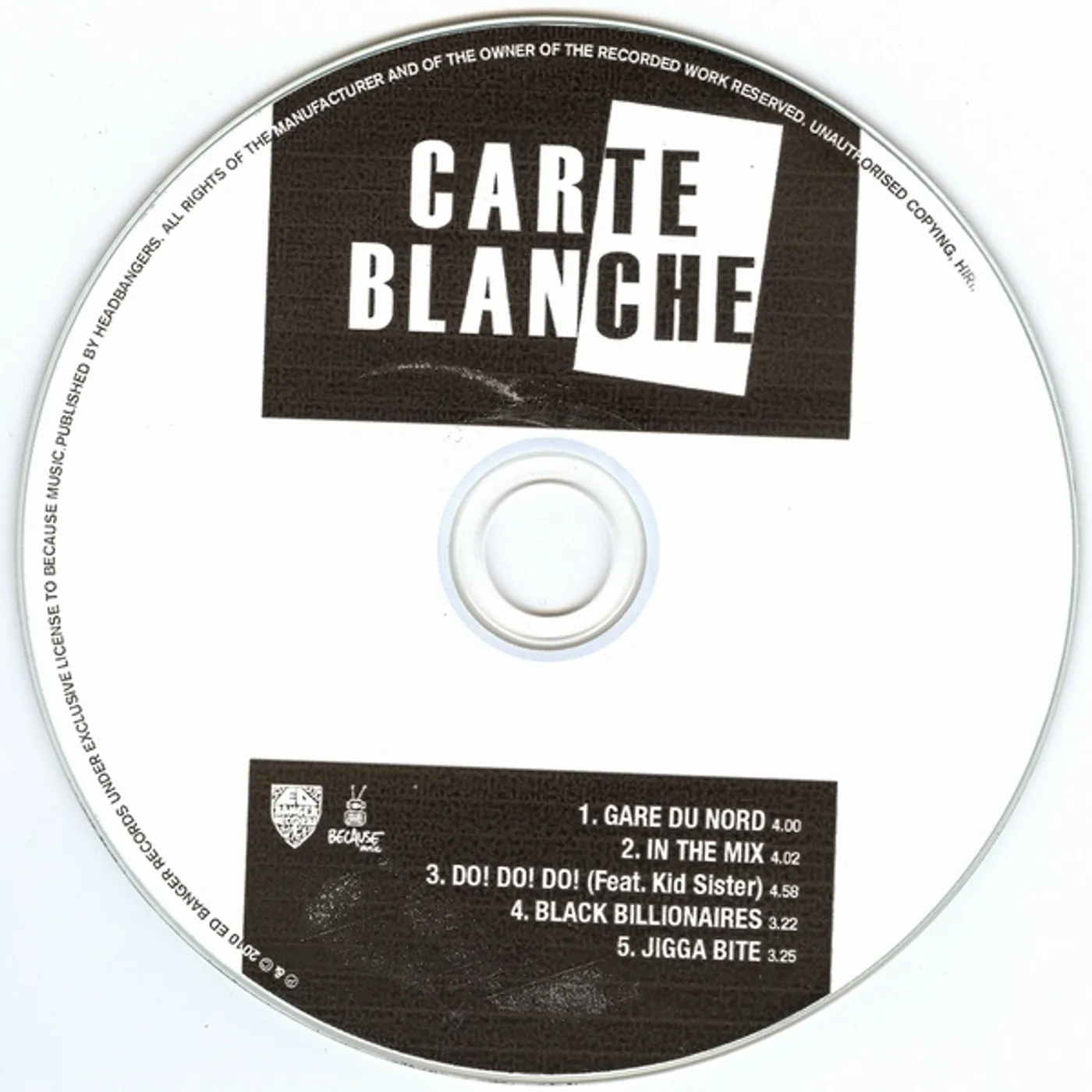 Carte Blanche Black Billionaires Vinyl Record