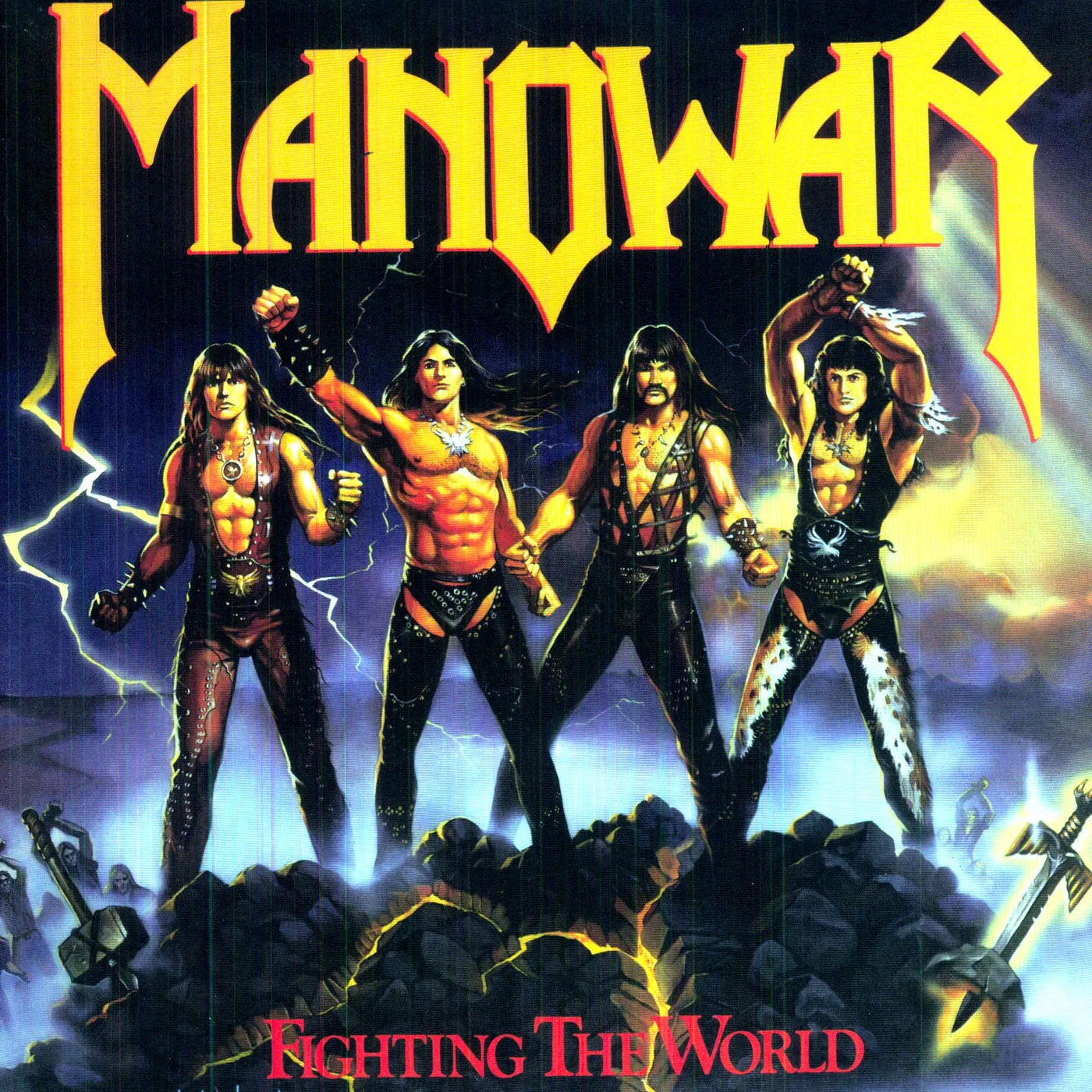 Manowar Fighting The World Vinyl Record