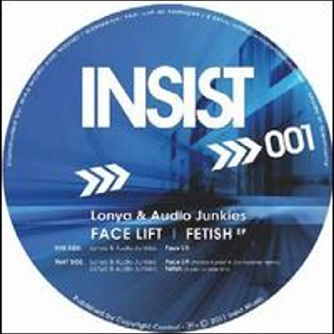 Lonya & Audio Junkies FACE LIFT / FETISH Vinyl Record