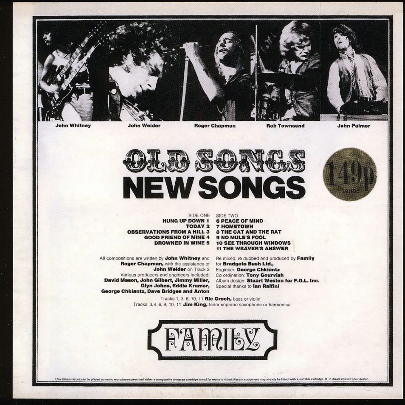 Family OLD SONGS NEW SONGS CD
