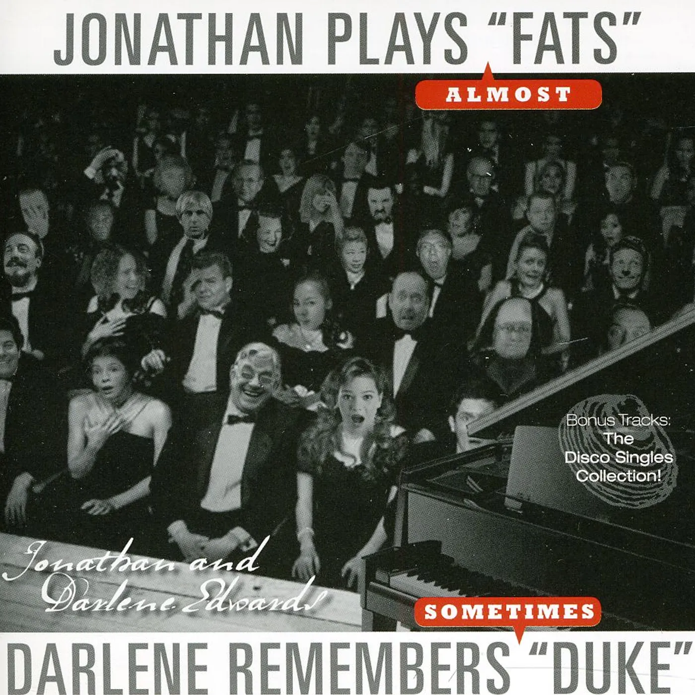 Jonathan & Darlene Edwards JONATHAN PLAYS FATS DARLENE REMEMBERS DUKE CD