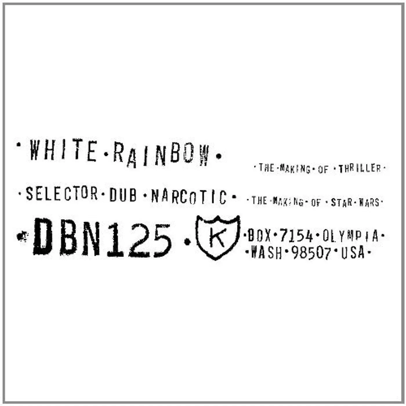 White Rainbow MAKING OF THRILLER / THE MAKING OF STAR WARS Vinyl Record