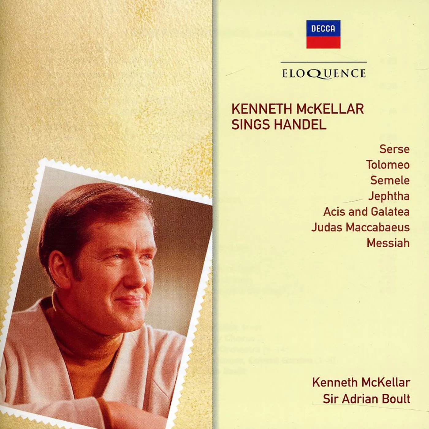 KENNETH MCKELLAR SINGS HANDEL CD