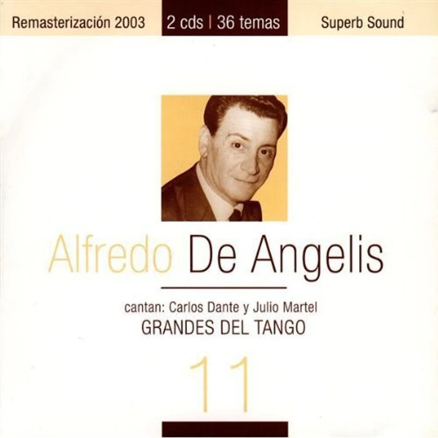 Alfredo De Angelis GRANDES DEL TANGO 11 CD